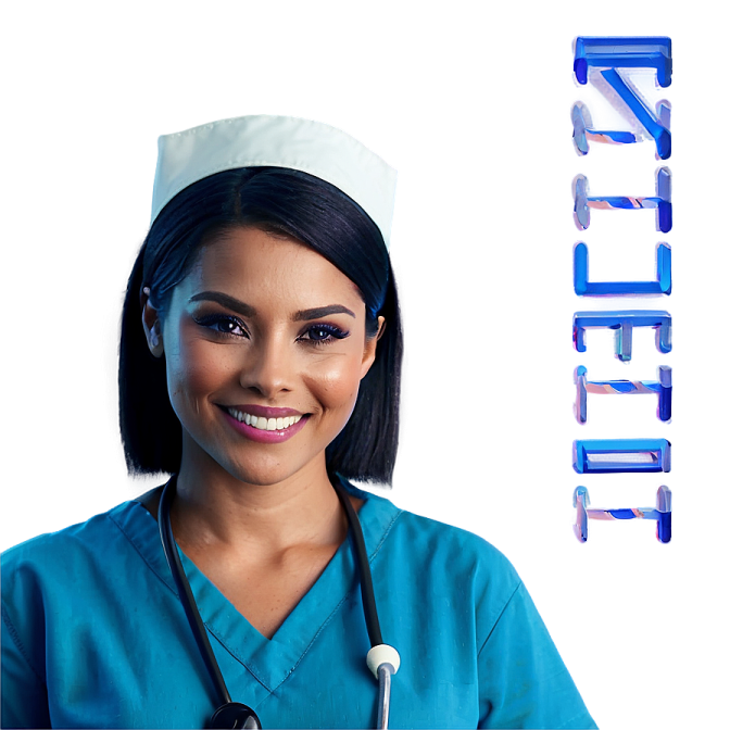 a woman in scrubs is smiling for the camera