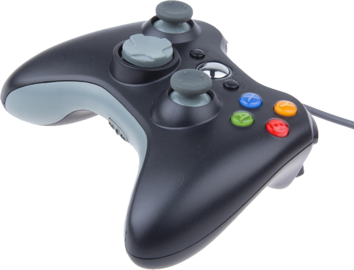 a close up of a game controller