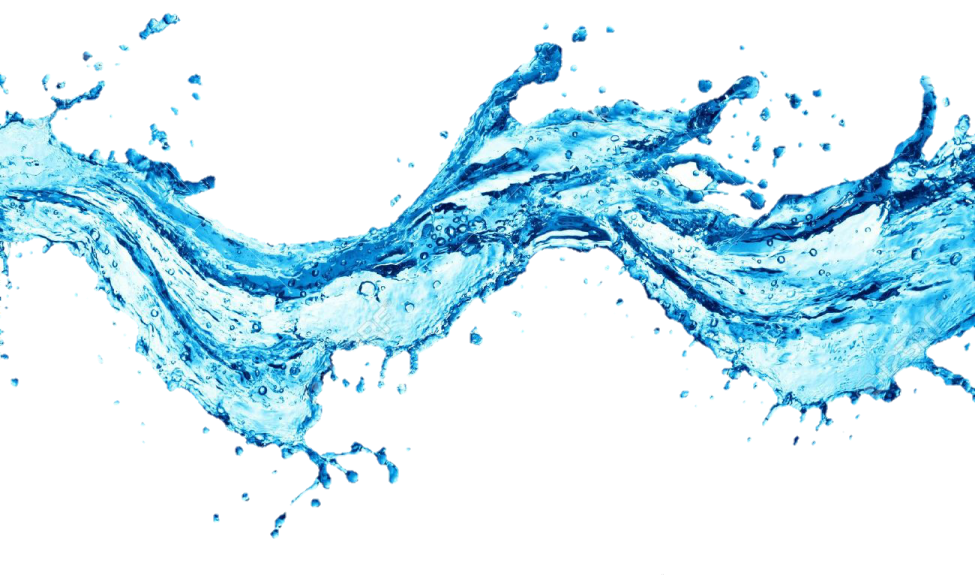 water splash on white background