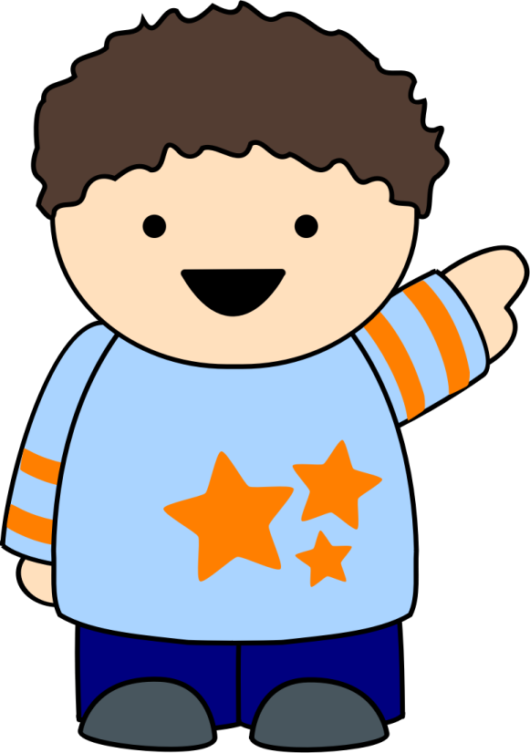 a boy with a star on his shirt