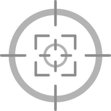 an icon of a crosshair with four arrows in the center