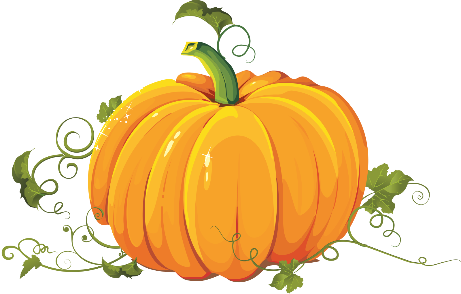 a pumpkin with vines around it