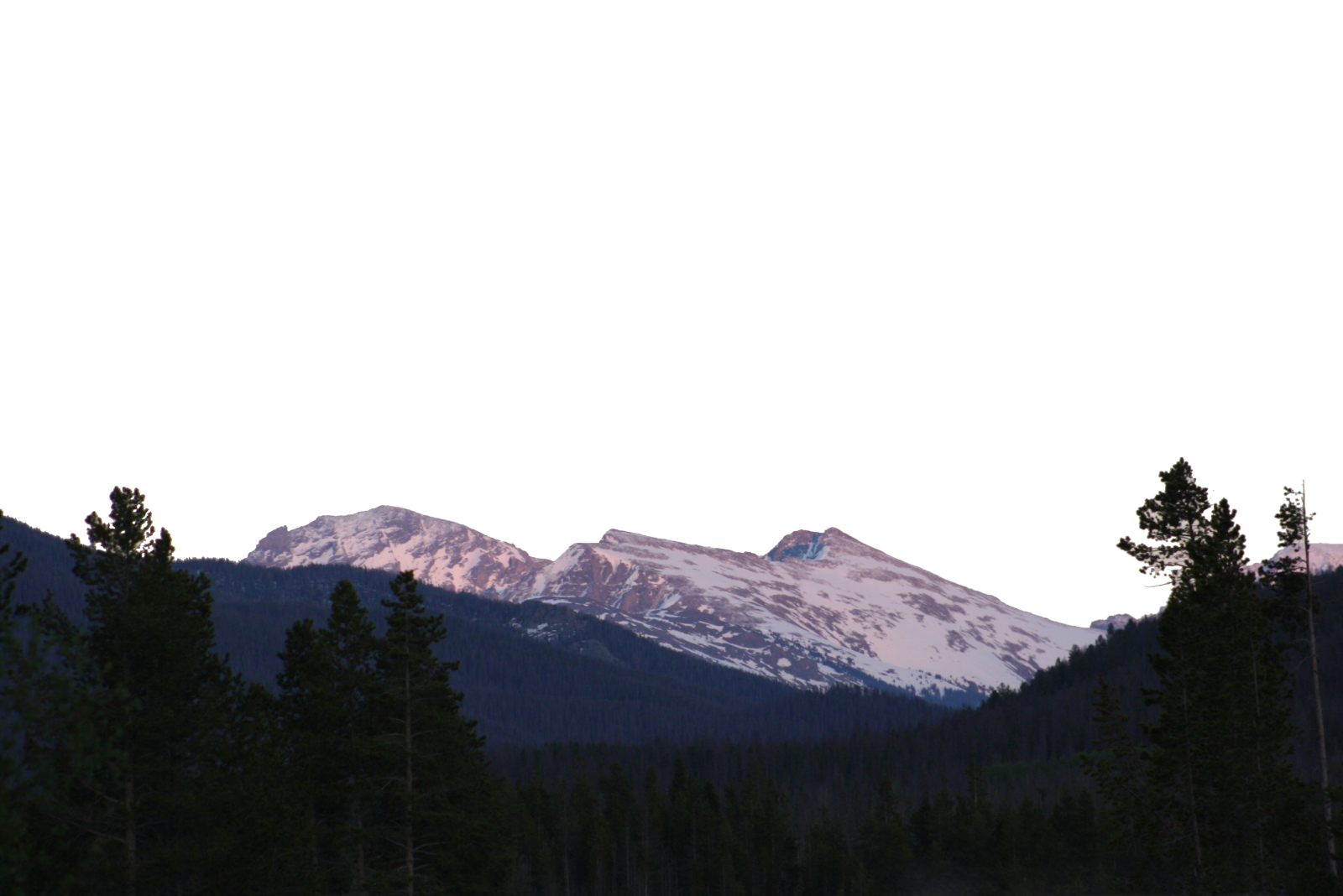 the sky is white