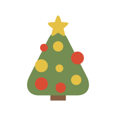 a christmas tree with a star on top