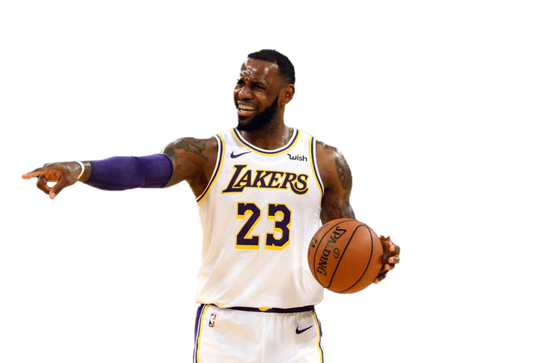 a man holding a basketball ball in his hand