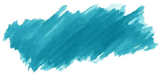 a blue brush stroke on a white background