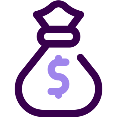 a money bag with a dollar symbol