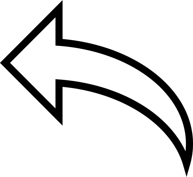 a black and white arrow icon