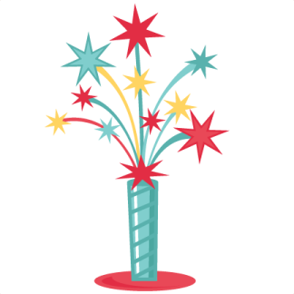 a vase filled with colorful stars