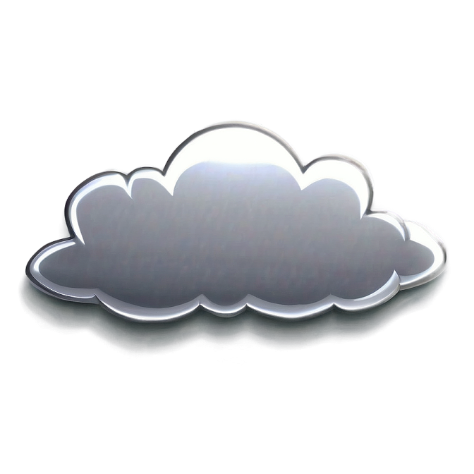 a cloud shaped object on a white background