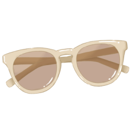 a pair of sunglasses on a white background