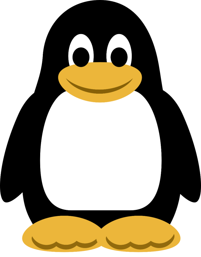a black and white penguin sitting on the ground