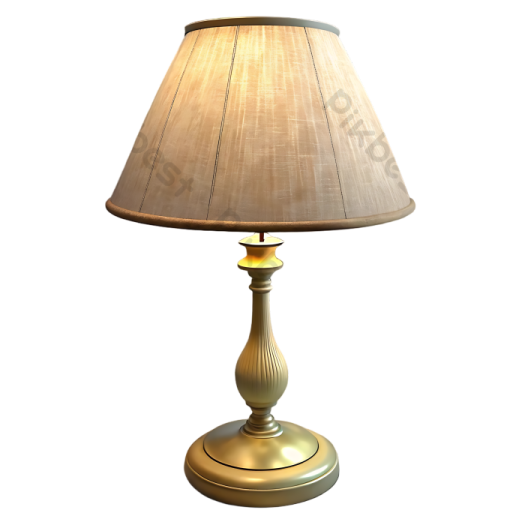 a table lamp on a white background