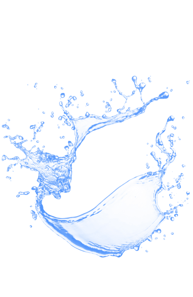 water splash isolated on white background photo
