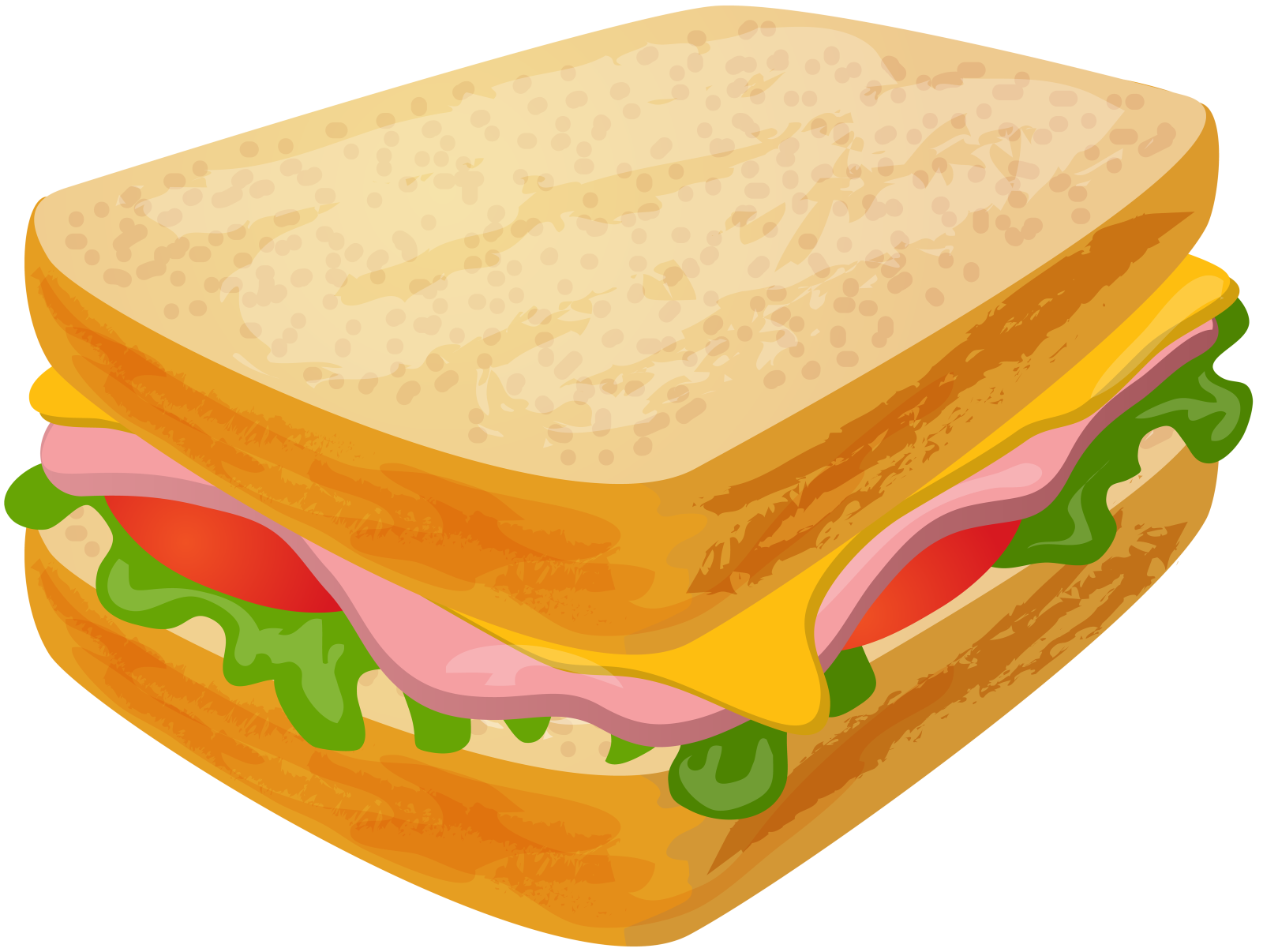 a sandwich with meat and cheese on it