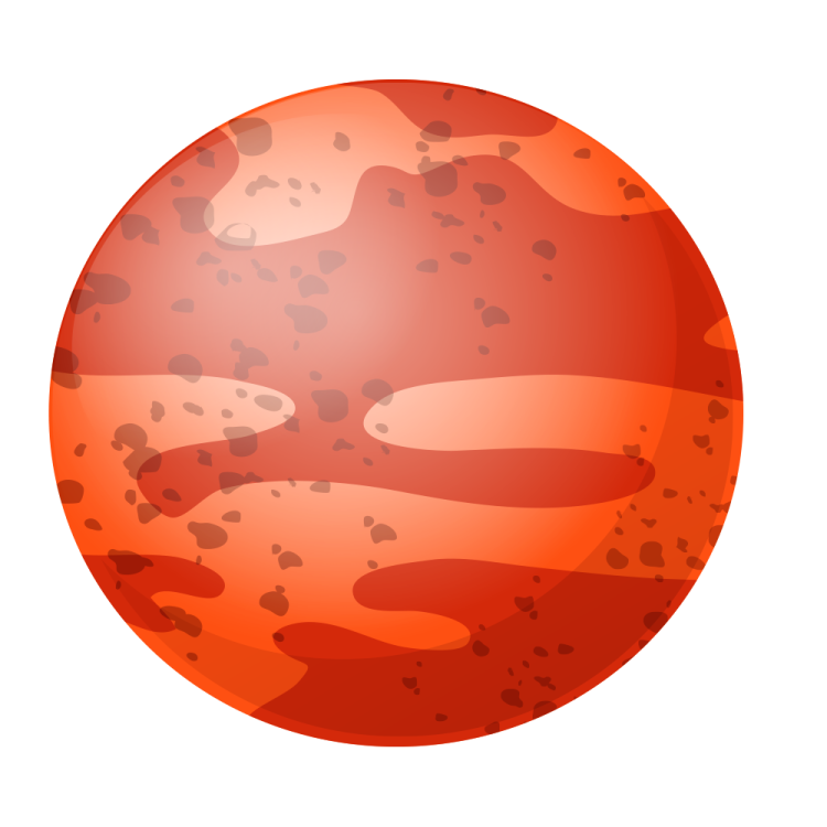 an orange sphere with spots on it