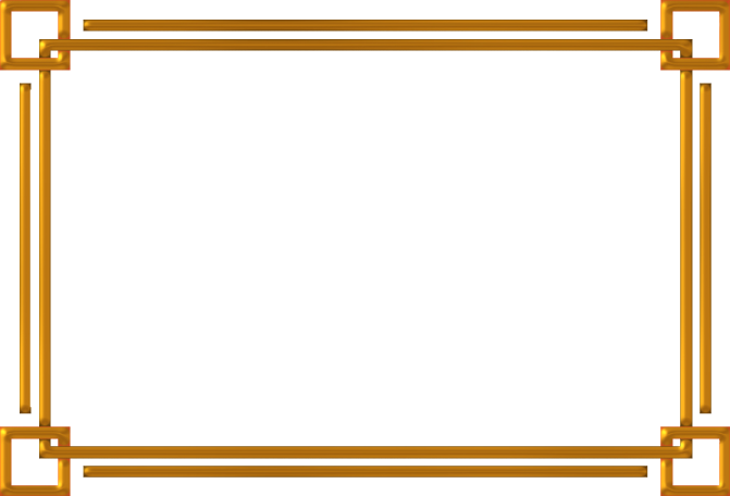 an orange frame with a white background