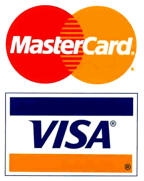 a credit card and a visa card