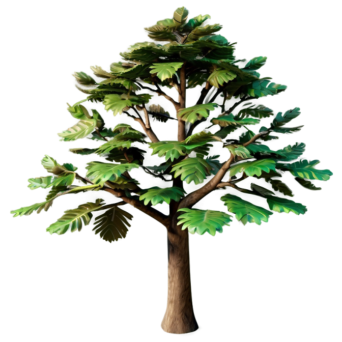 a tree with green leaves on it
