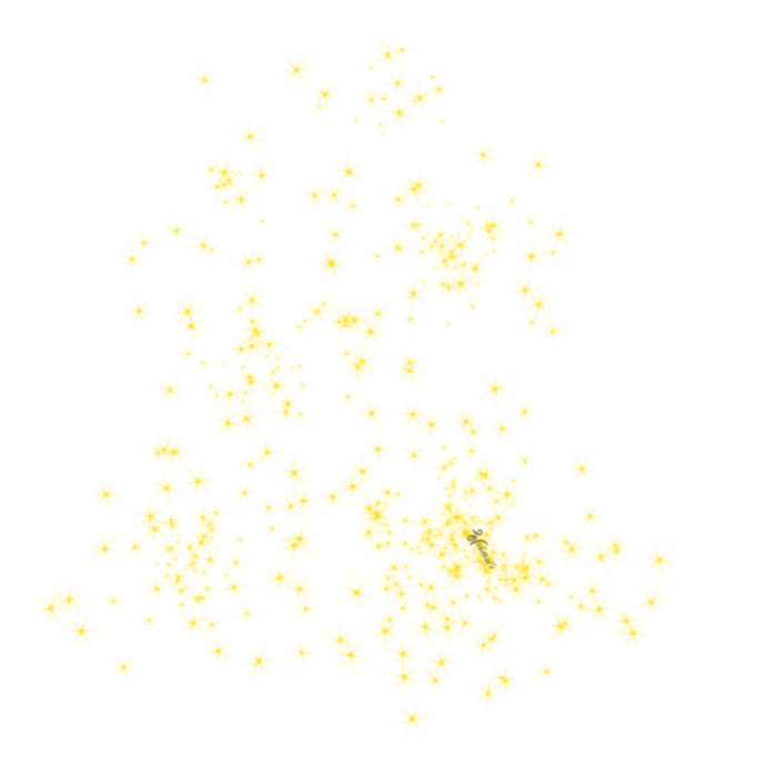 gold stars on a white background