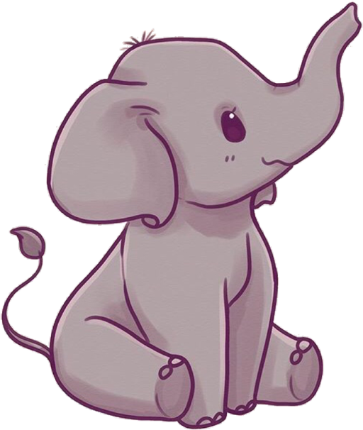 a small elephant sitting on the ground