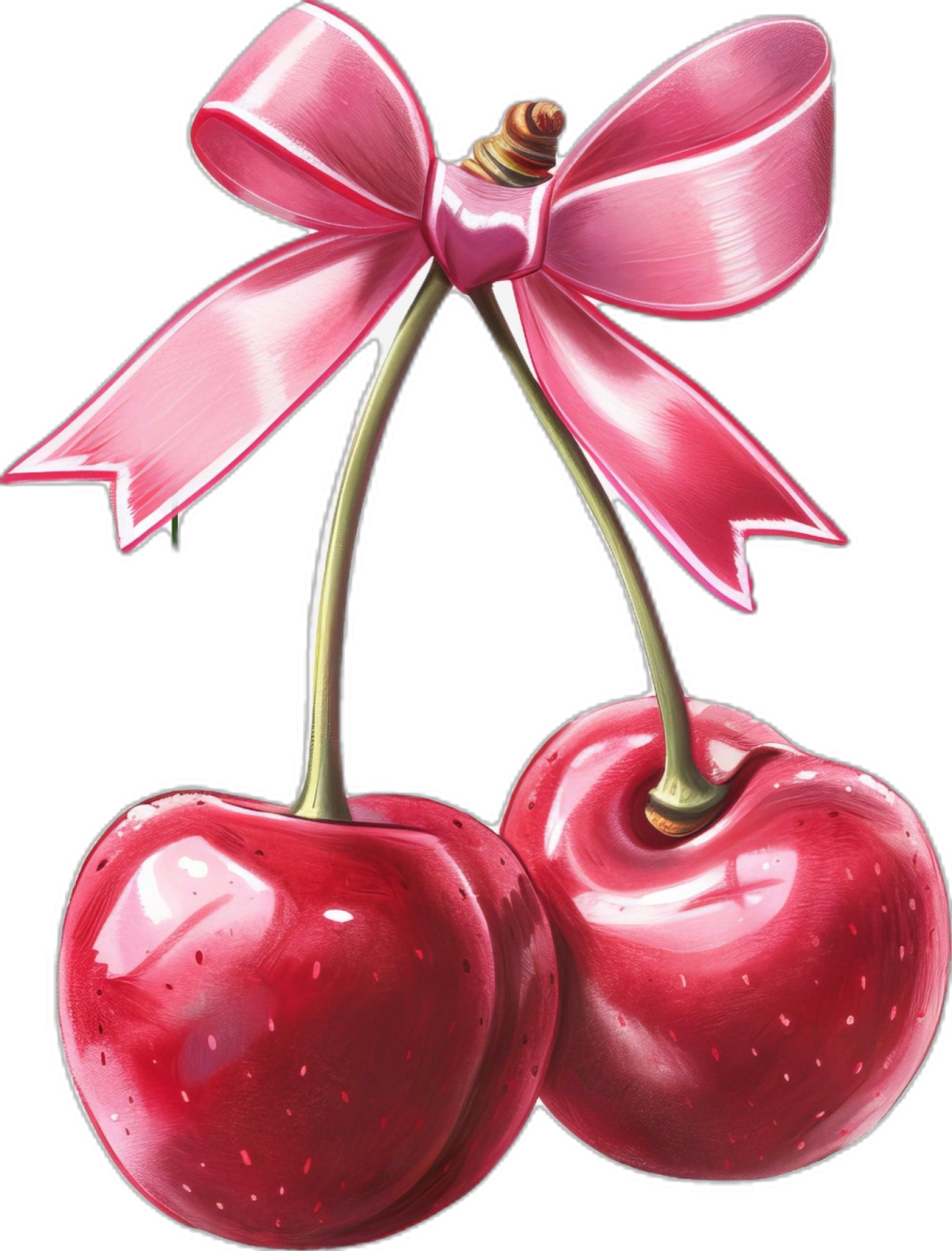 two chers with a pink bow