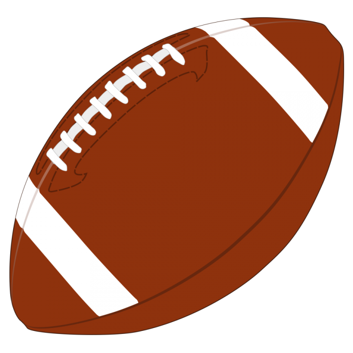 a football on a white background