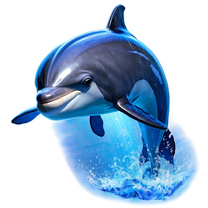 a dolphin jumping out of the water
