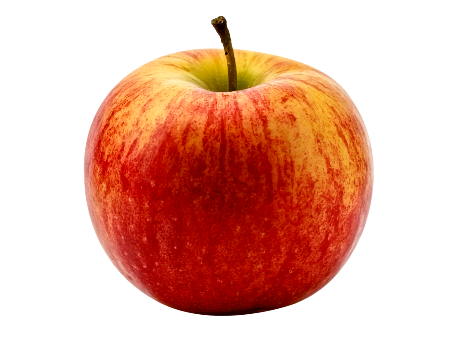 an apple on a white background