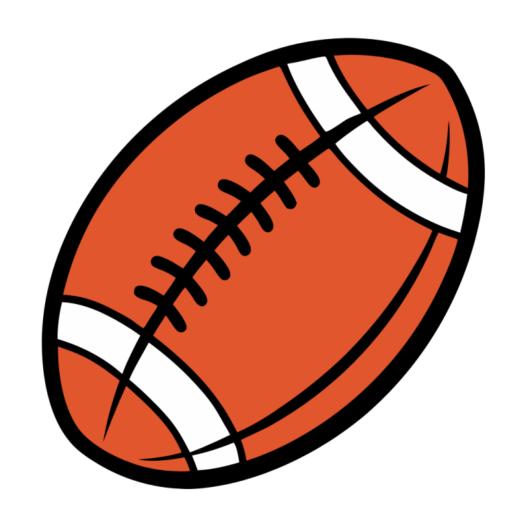 a football ball on a white background