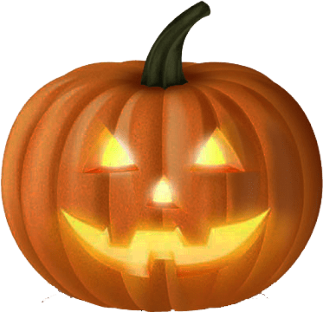 a halloween pumpkin with glowing eyes