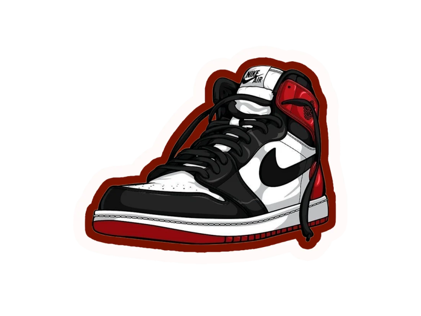 a pair of sneakers on a white background