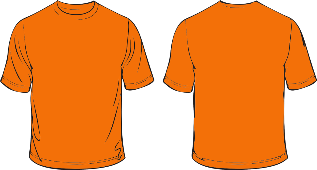 an orange t - shirt template