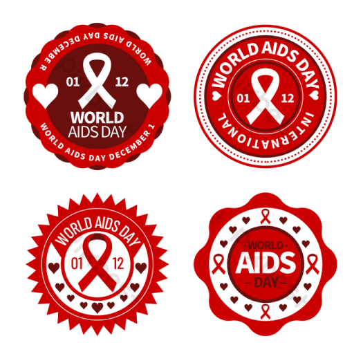world aids day badges