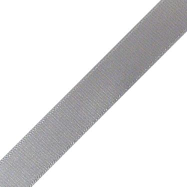 a silver ribbon on a white background