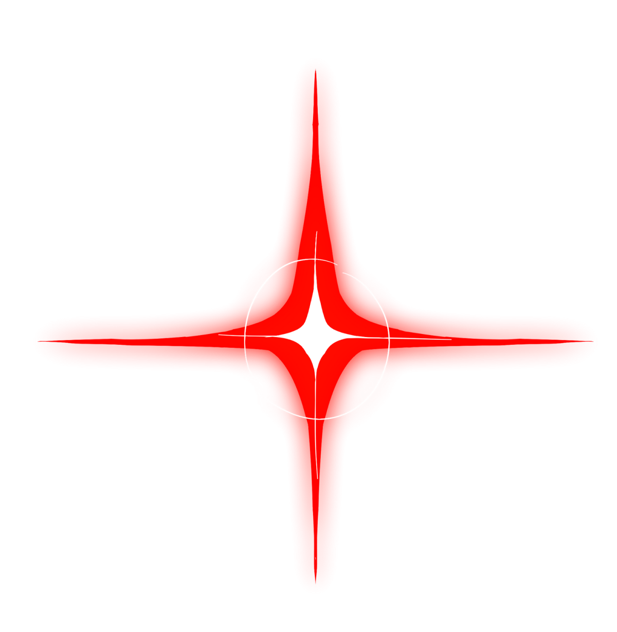 a black and white cross on a white background