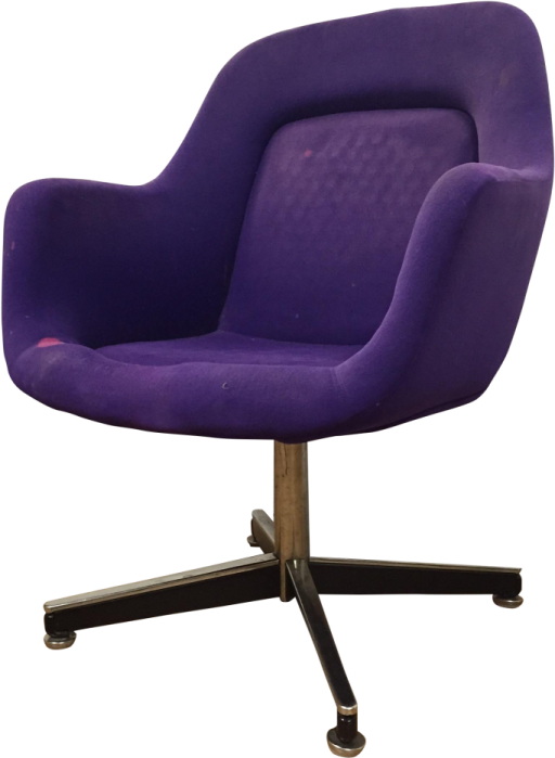 an image of a purple chair on a white background