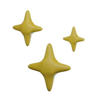 three yellow stars on a white background