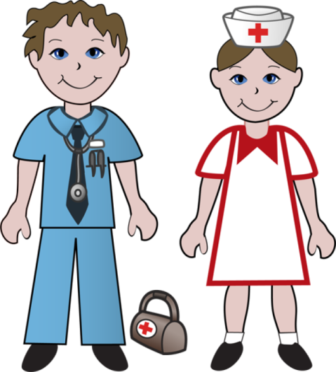 a nurse and nurse in uniform