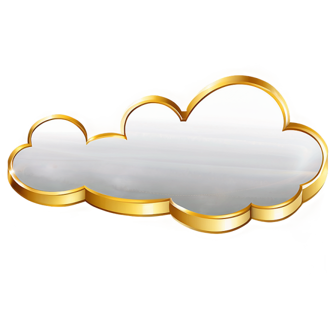 a cloud shaped mirror on a white background