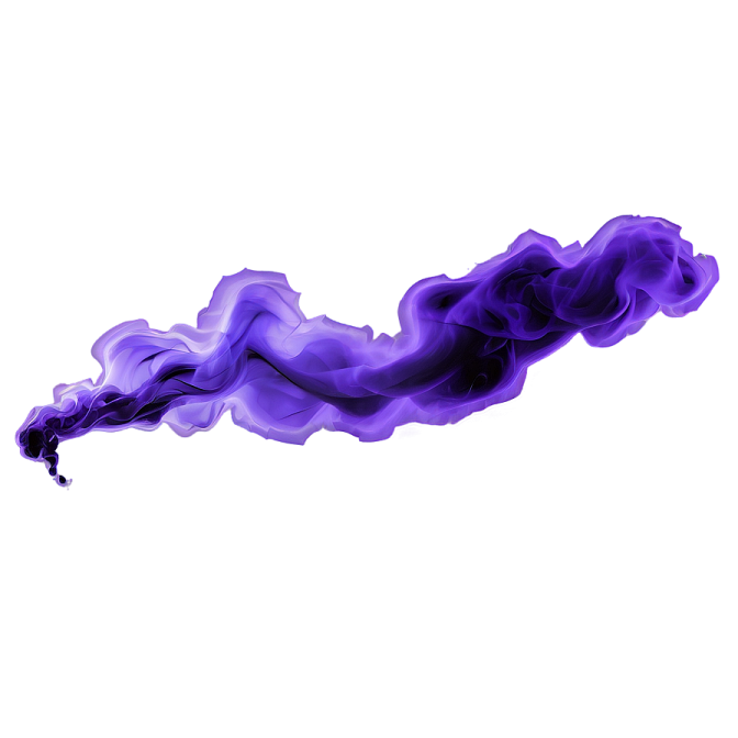 purple smoke on a white background