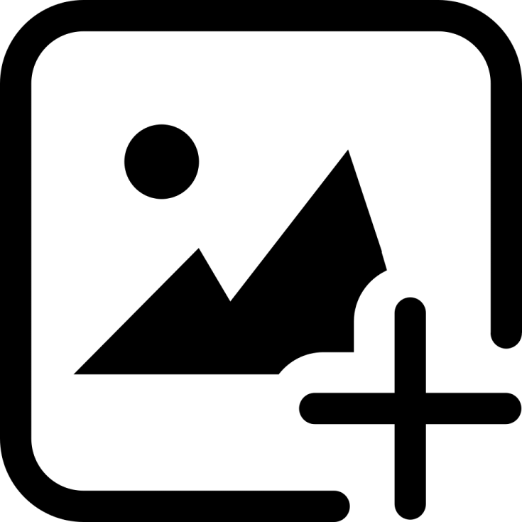 a black and white icon of a mountain