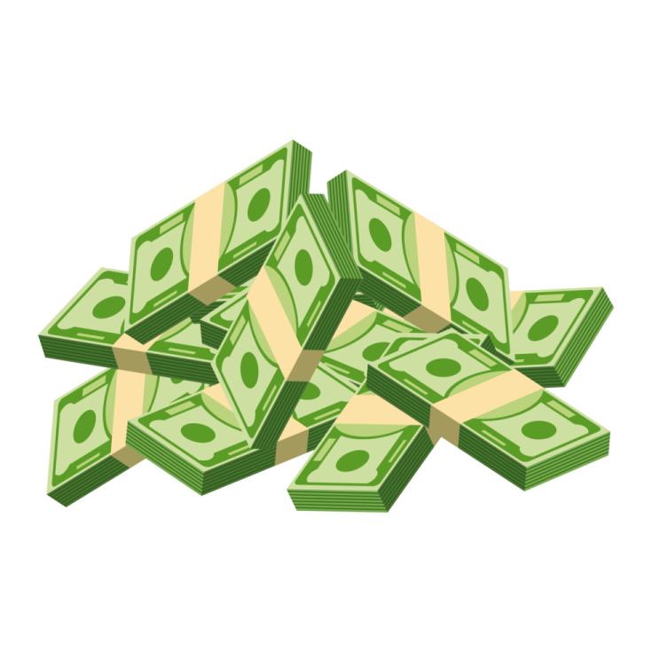 a pile of money