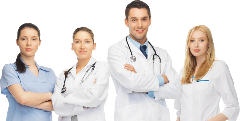 a group of doctors standing together