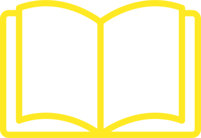 an open book on a white background