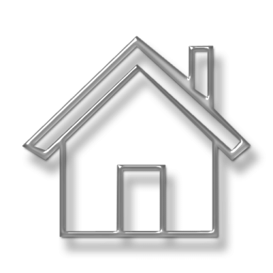 a house icon on a white background