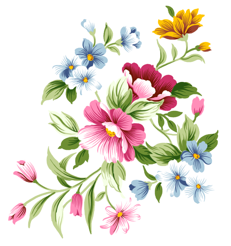 a bouquet of flowers on a white background