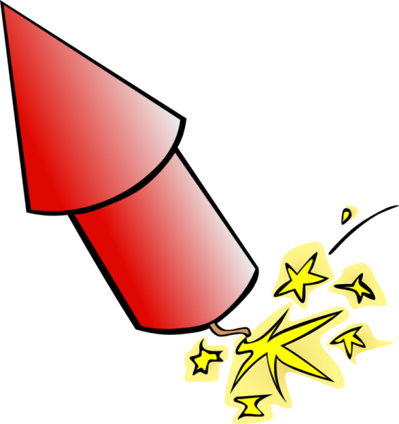 a red pencil with stars coming out of it