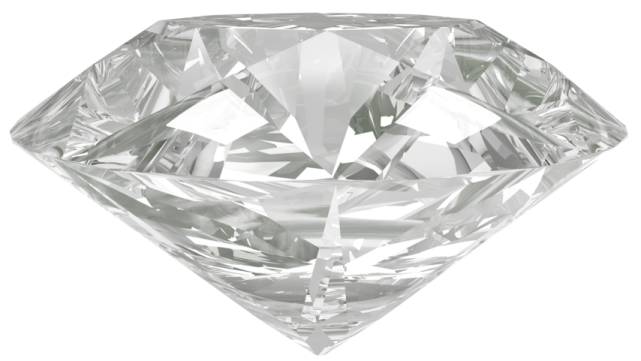 a diamond on a white background