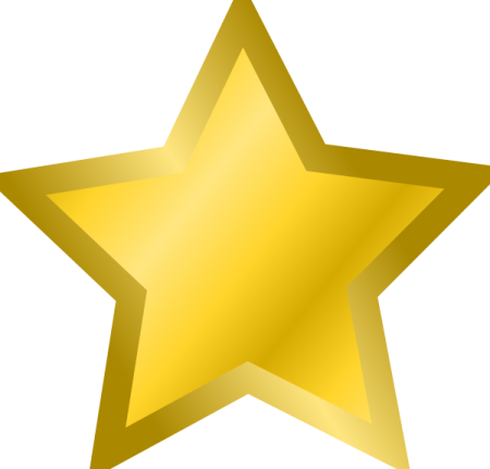 a gold star